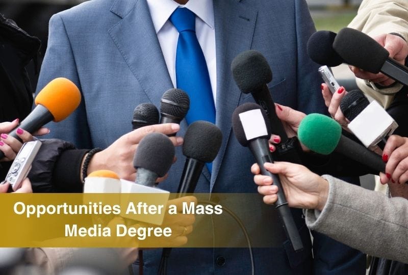 Explore career opportunities after a mass media degree. Learn about jobs, salary, higher studies, and scope in journalism, PR, media, and digital.