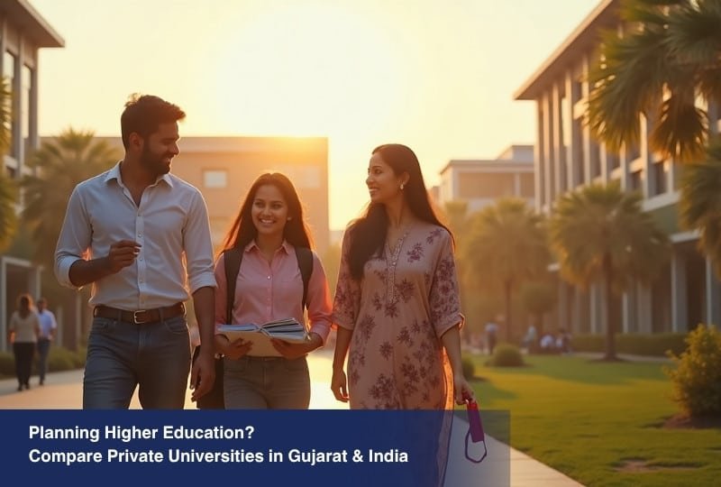 Planning Higher Education? Compare Private Universities in Gujarat & India.